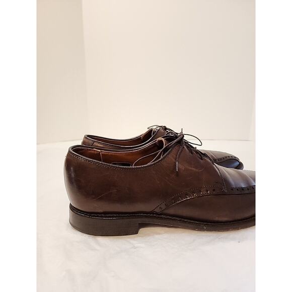 Allen Edmonds mens 10 D Wendell Oxford Dress Shoes Brown Leather Lace Up main image 9